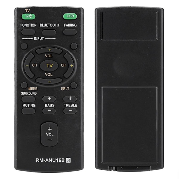 Erstatningsfjernkontroll Rm-anu192 for Sony Sound Bar Sact60bt Htct60bt Sswct60