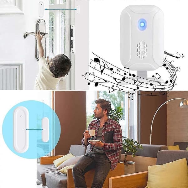 Dörrfönsterkontaktsensor Magnetisk Typ, Miniersättning för SF20R DB03, Kompakt Design