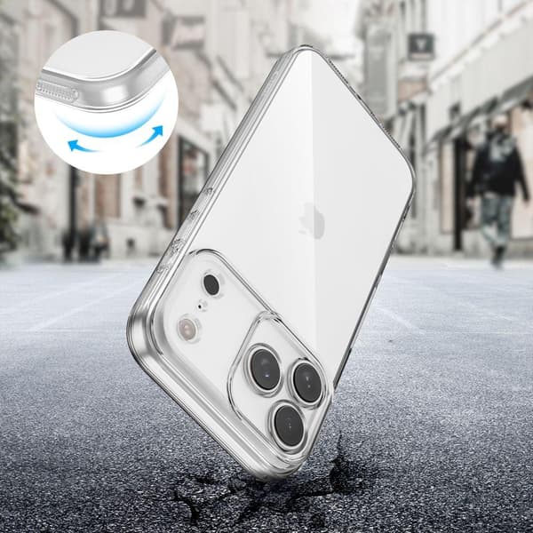 Tech-Protect iPhone 17 Pro Deksel FlexAir Transparent 50