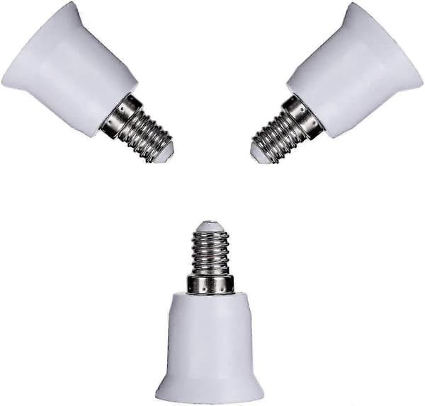 2-pack E14 till E26 E27 Ljussockeladapter, Glödlampsbas Skruvkonverterare (E14 till E26 Adapter)