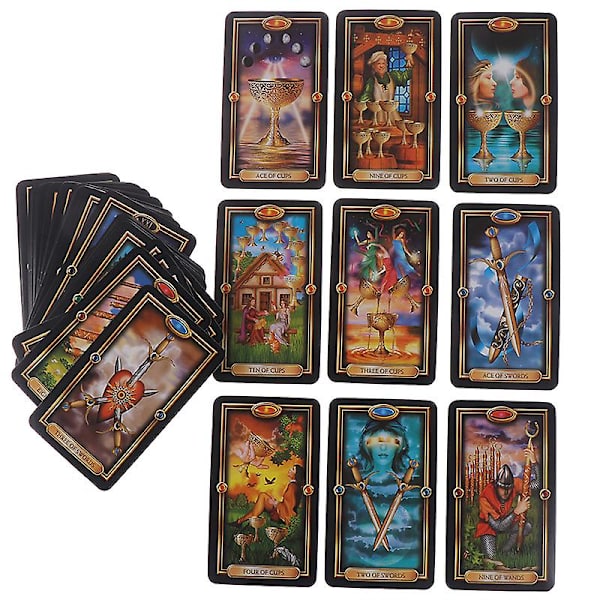 78 kortin tarot-korttipakka Kohtalon Ohjaus Pelilautapeli Korttisetti Shytmv