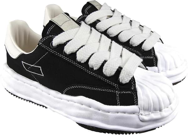 Tykke snørebånd til Maison Mihara Yasuhiro sneaker-erstatningssko, flade jumbo