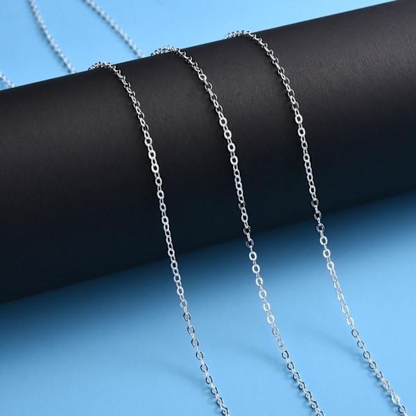 Platt DIY Smyckestillbehör för Hantverkstillverkning 10m Varje Rulle (1.5mm)
