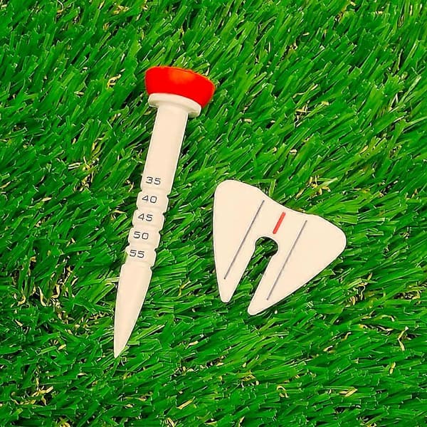4 stk. 33-55 mm justerbar højde golf tee træningstilbehør Red