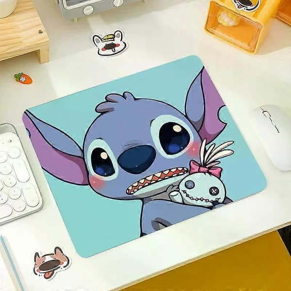 Lille musemåtte gaming musemåtte Stitch MOUS musemåtte Gamer Mausepad computermåtte skrivebordsmåtte pc-tilbehør måtter tastaturkabinet Mause blue 300*250*3mm