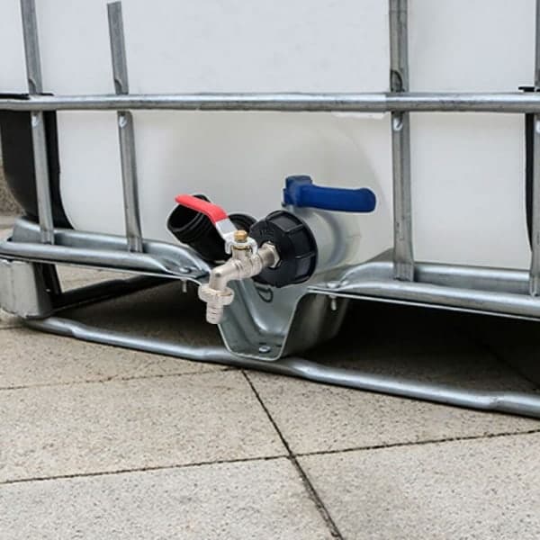 IBC Tank Adapter S60X6 Erstatningsventilforbindelse 1/2 \" Slange
