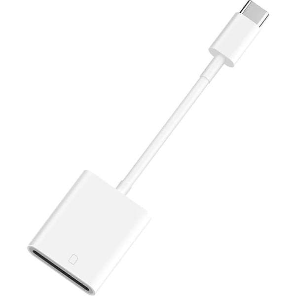 [Apple MFi-certifierad] USB-C till SD-kort kameraläsare för iPhone 15, Typ C till