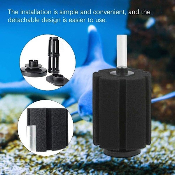 2 stk. akvarium Betta-filter, svampbiokjemisk filter