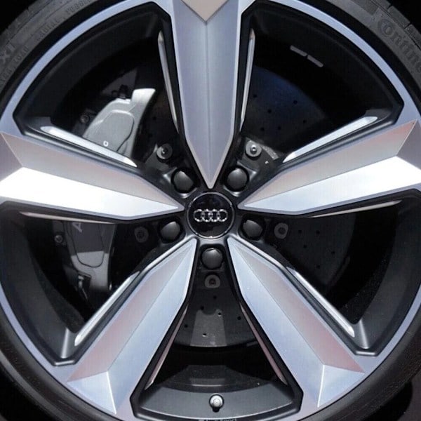 4 kpl - Audi navan suojukset / pyörän navan emblem - auto 69 musta