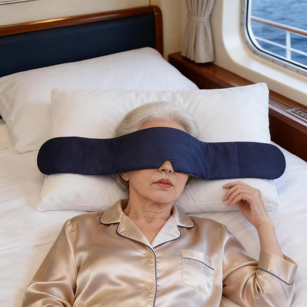 Weighted Eye Mask, Breathable Light Blocking Eye Mask | Double-Sided Sleeping Eye Mask