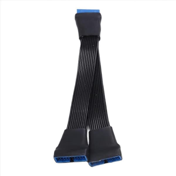 Bundkort USB 3.0 19PIN Header 1 til 2 Forlænger Splitter Kabel