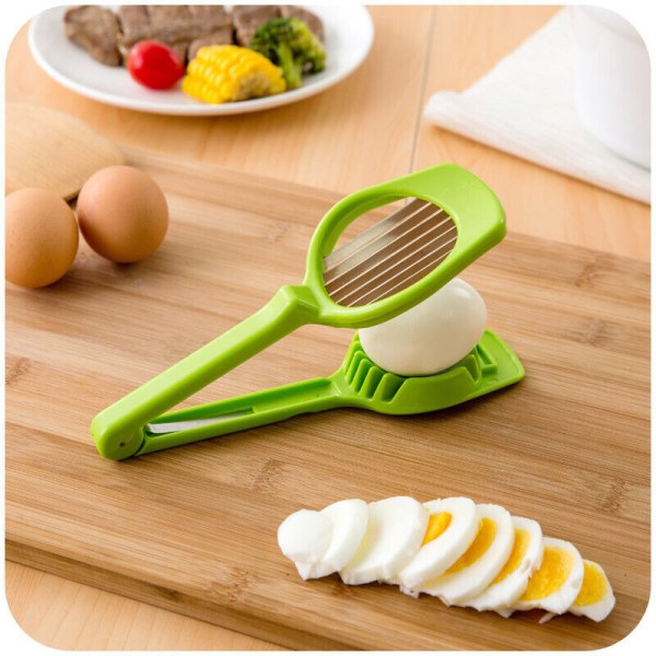 1X Kitchen Tools Strawberry Kiwi Egg Fruit Cutter Egg Slicer Multi Purpose Food