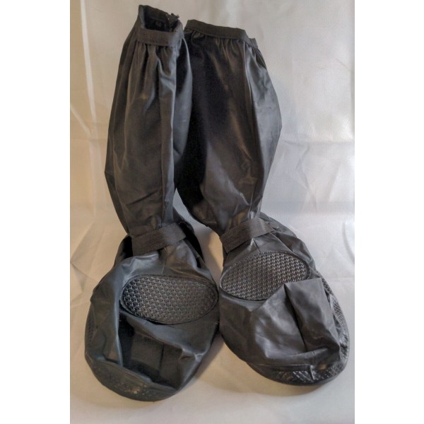 Reusable Rain Shoe Covers Waterproof Anti-Slip Unisex Black 4XL