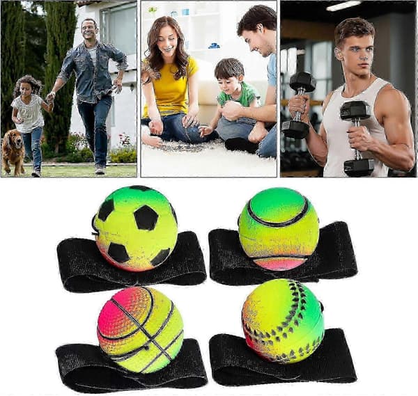 Elastisk handledstränare 4-delat set - Multisport koordinationsspel för gym och hem