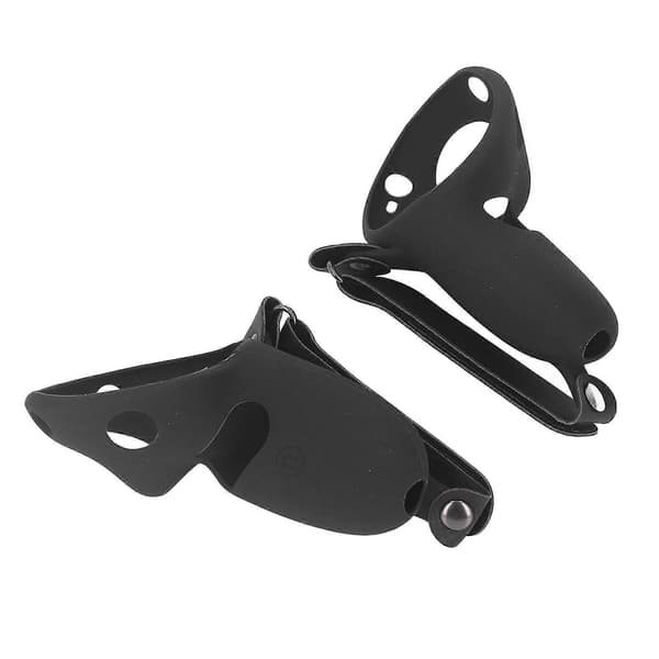 2 stk. Touch Controller Grebsdæksel Silikone Grebsdæksel Beskytter med Knoremme til Meta Quest Pro Black Style B
