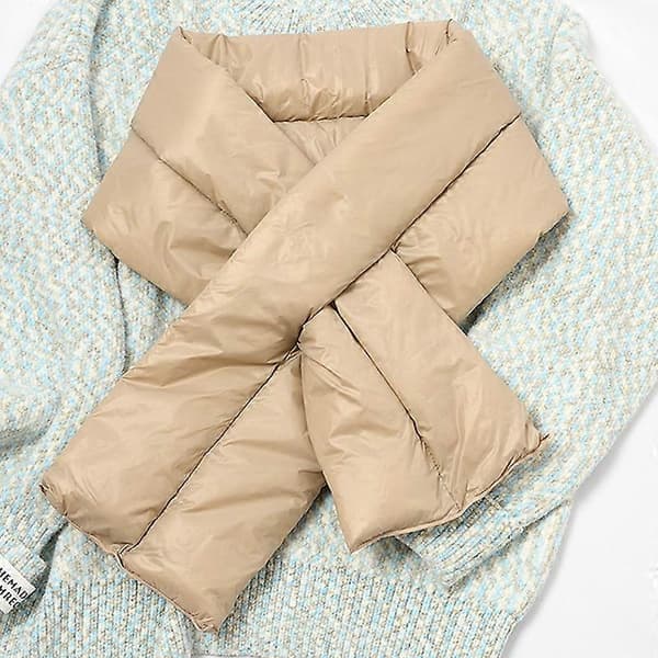 Solid Vinter Dam Halsduk Varm Dun-Bomulls Schal Omlott Glänsande Krage Sjaals Voor Dames Hals-Kors Bufandas Mujer Szalik Zimowy Black