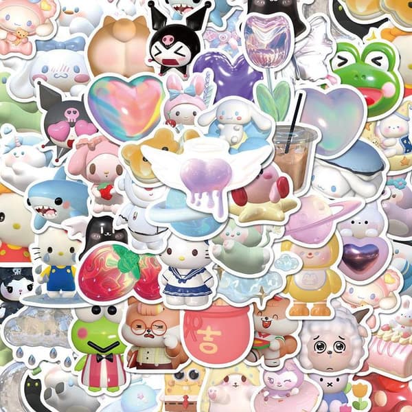 Tarrat - Kawaii - 50 kpl multicolor multifärg