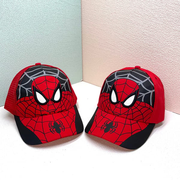 2 st Tecknade Spider-Man Basebollkepsar med Ank-näbb