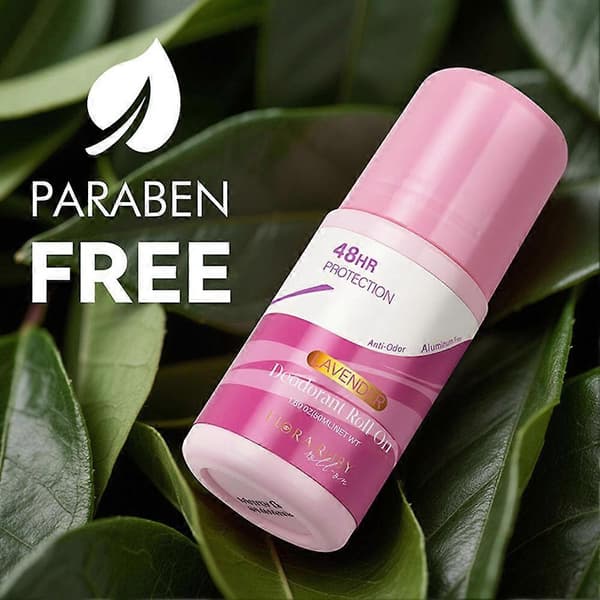 Børne Roll-On Deodorant 50ml - Aluminiumfri Alkoholfri Skånsom Hurtigtørrende Sved 01LAVENDER