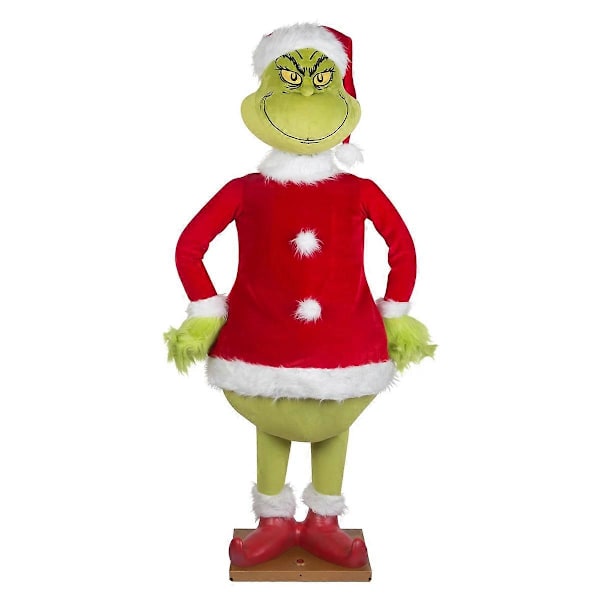 Joulupukki Grinch -pehmolelu Pehmoeläin Täytetty Lapselle Joululahjaksi Koti Sisustus