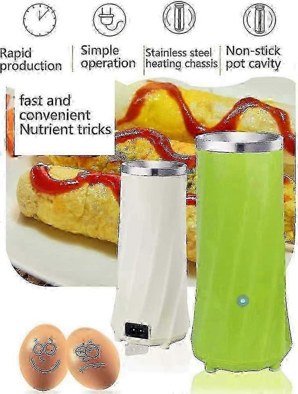 Multifunksjonell Mini Egg Roll Maker Enkel Vertikal Omelett- og Pølserullmaskin for Raske Frokoster QHHJV