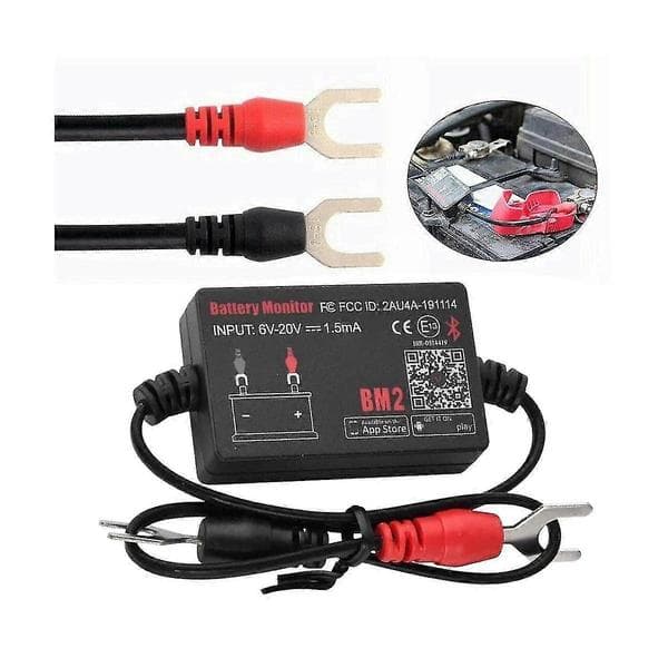 Bm2 Batteriovervåker Tester 12V Batteriovervåker Bluetooth 4.0 Bilbatterianalysator Lading Start Test Spenningstester
