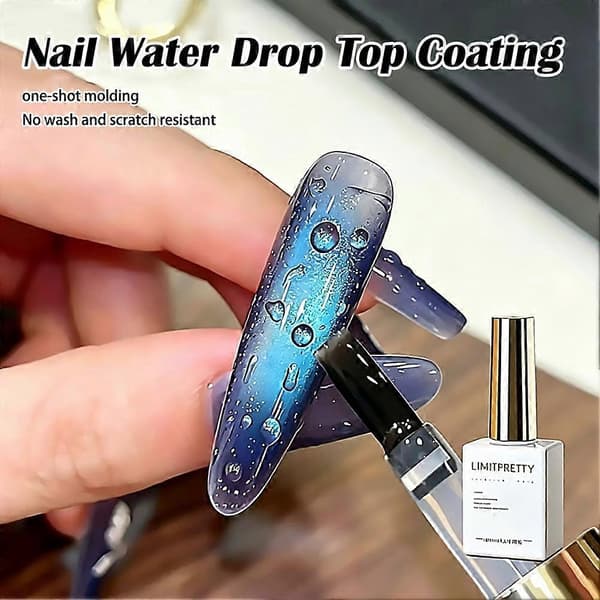 LIMITPRETTY Vanndråpe Gel Polish 3D Neglekunst Toppstrøk for LED-lampe 2 1pcs