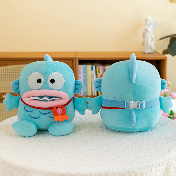 Tecknad japansk clownfisk Hanton litet monster omringande docka tissue box kreativ docka bil hem Ful fisk tissue hänge Ugly fish tissue pendant 26cm（0.2kg)