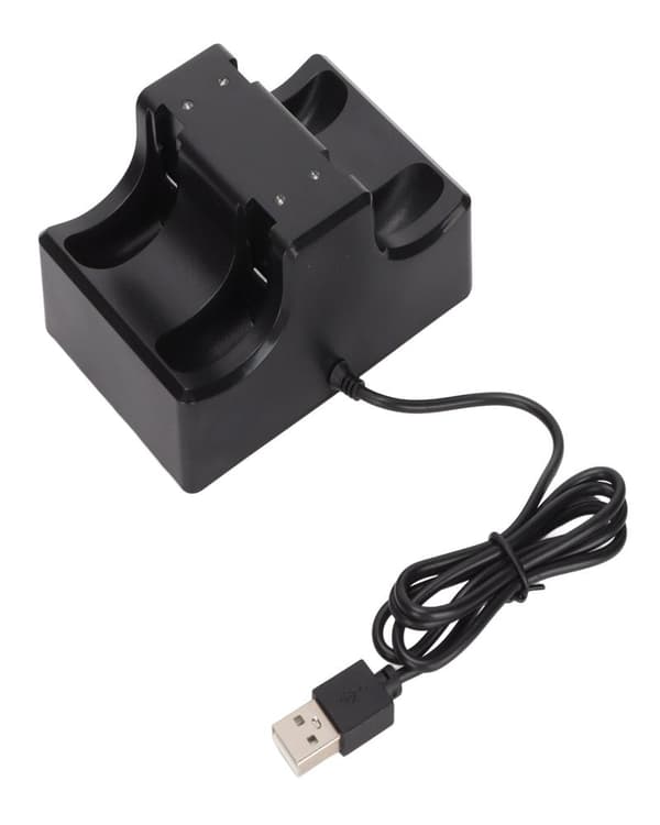Ladestasjon for Switch Joycon 4 i 1 ladedokk for Joycon med LED-indikator