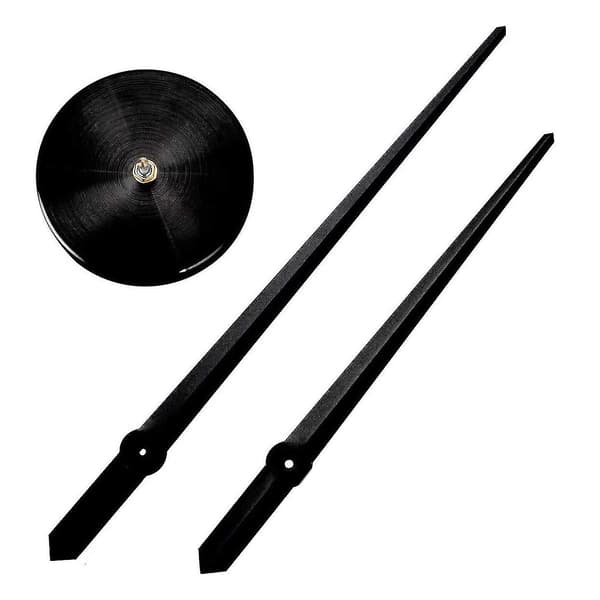3D Clock Hands, DIY Large Clock Movement Mechanism Needles Part, Black