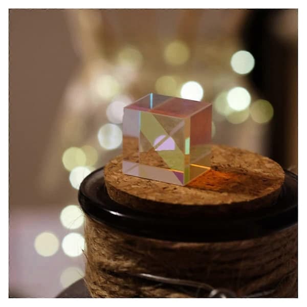 Optisk Krystalkubeprism 35 mm til klare spektrumeffekter og præcis lysbrydning
