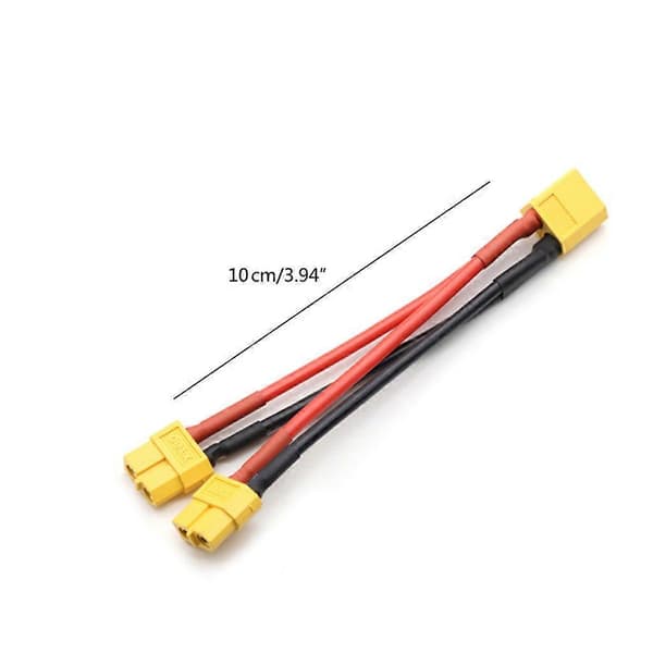 XT60 Parallell Batterikontakt Kabel Forlengelse Y Splitter for DJI Phantom RC Modell Helikopter Quadcopter 2P