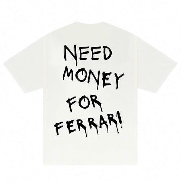 Trenger penger til Ferrari T-skjorte BAK XXL