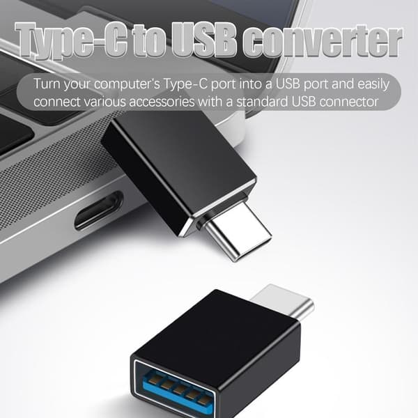 INF Supersnabb adapteri USB-C - USB 3.0 Musta