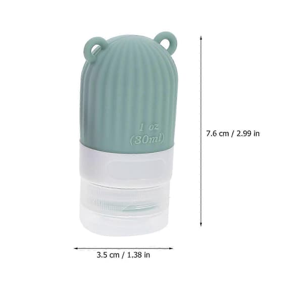 4 st silikonreseflaskor påfyllningsbara behållare klämbara vätskebehållare 30 ml