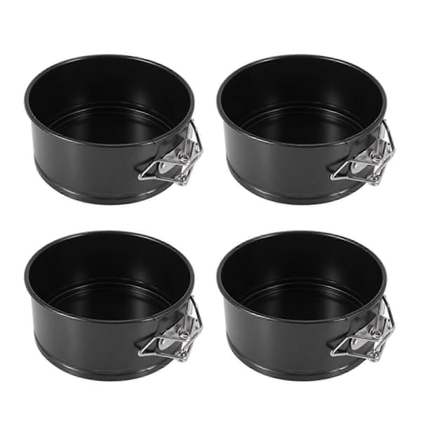 4-tums Mini Springform Pan Set - 4-delad liten nonstick cheesecakeform för minicheesecakes, pizzor