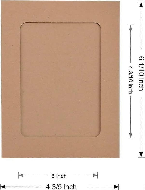 Fotoramme 4x6 tommer Kraftpapir billedrammer 30 stk. DIY pap
