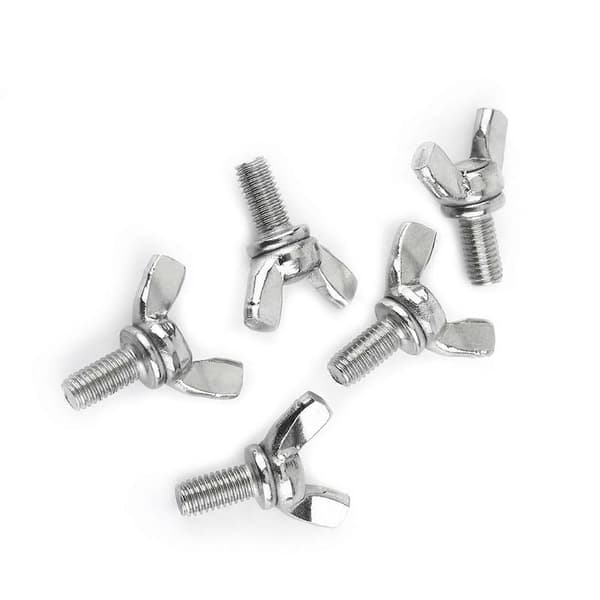 5 stk. pose 304 rustfritt stål vingemutter skruer bolter maskinfeste (M5 * 10mm)
