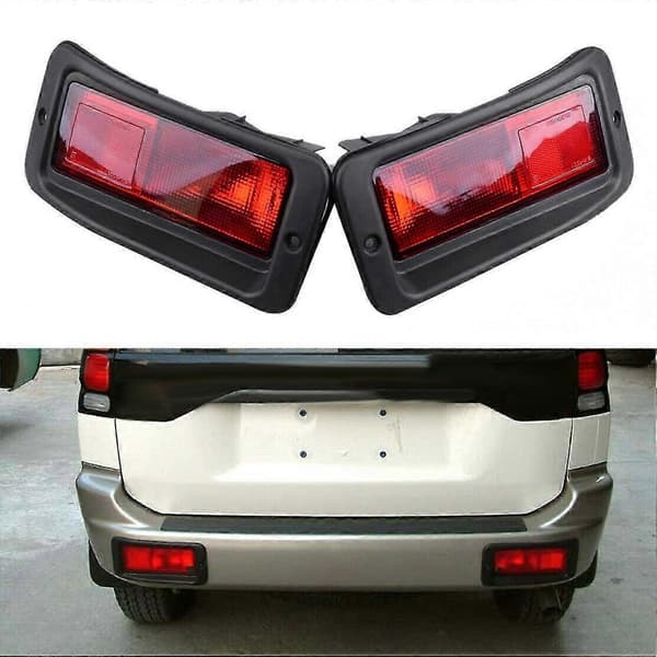 2 x bakre støtfangerreflektor baklys for Mitsubishi
