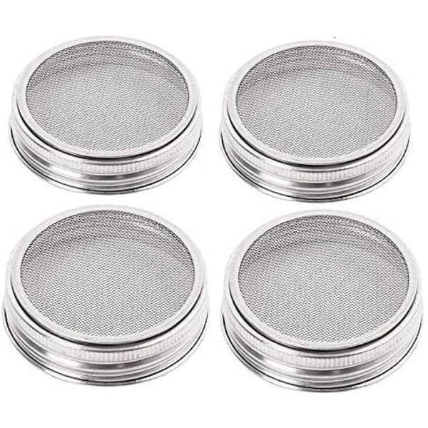 4-pack rostfria groddburkslock för utmärkt ventilation