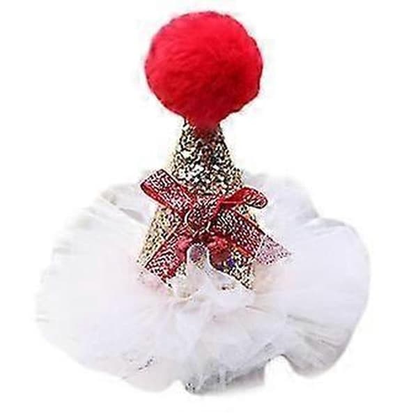 Julehat Hårklemmer Mini Hat Hårspænder Glitter Jule Gevir Hårnål
