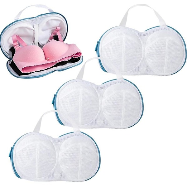 Paksunnettu rintaliivien pesupussi, joka sopii konepesuun ja suojaa rintaliivejäsi 2pcs