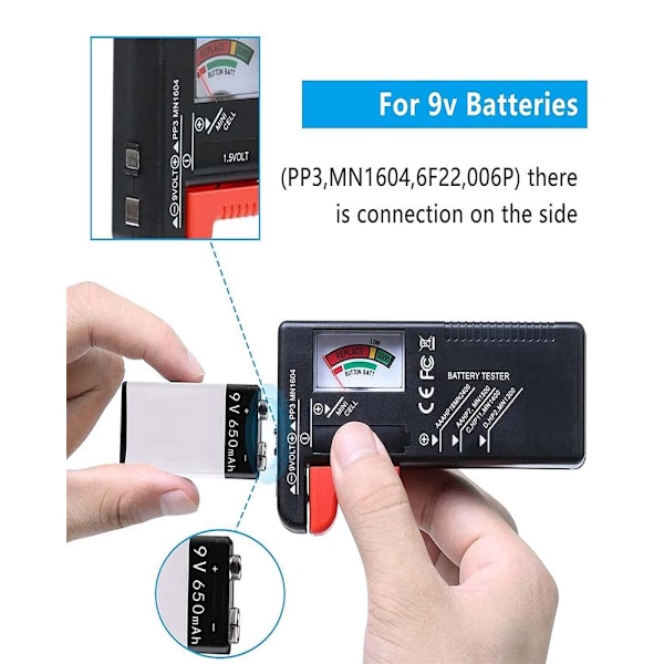 Universal Batteritester, Digital Batteritester, til AA AAA, ZQKLA