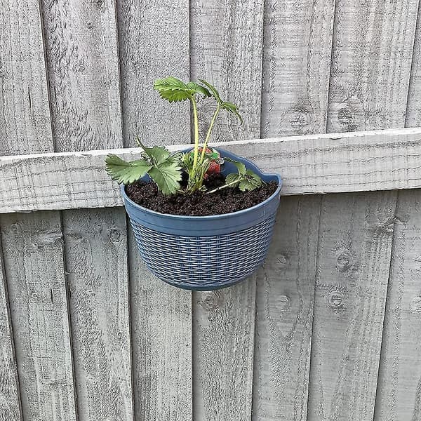 Sett med 2 plasthengende blomsterpotter - avtakbare kroker