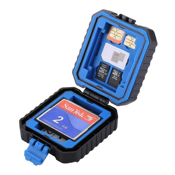 [Ny] PULUZ 11-i-1 minnekortetui for 3SIM + 2XQD + 2CF + 2TF + 2SD-kort Not Specified