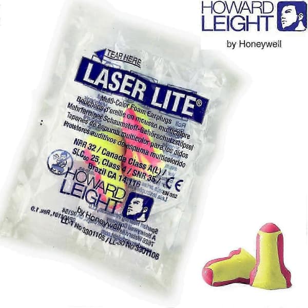 100 par Howard Leight Laser Lite individuelt indpakkede ørepropper