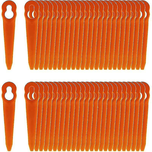 Pakke med 100 knive, kompatible med Stihl Polycut 2-2 Polycut 3-2, Fsa 45 Fsa 57 plastikblade til batteridrevne kantklippere