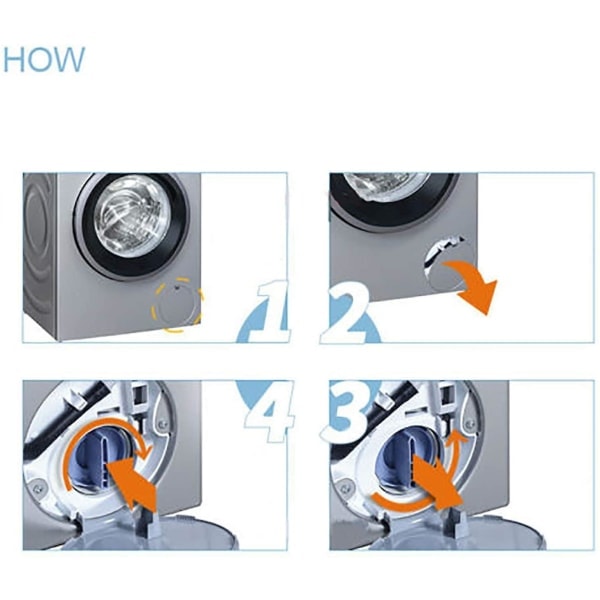 Aftapningsprop til Siemens Bosch Wm1095/1065 Wd7205, Starlight Vaskemaskine Afvandingspumpe