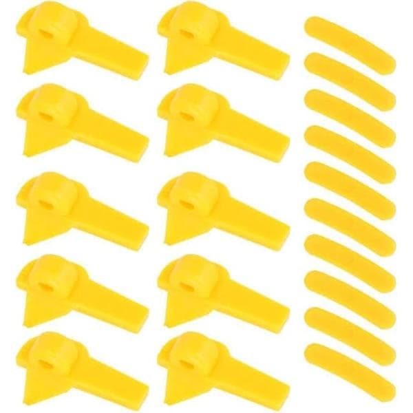 Tire Mounting Head, 20 Pcs Tire Changer Mount Plastic Insert Tire Machine Protector Rim Horn Edge Guard Compatible with Duck Head H324