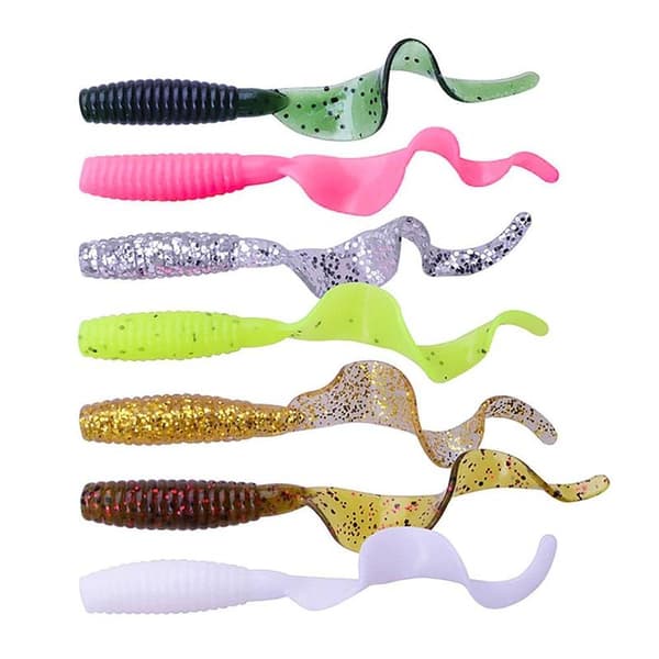 35 kpl Jigg Standard Curly Tail 55 mm - Täydellinen